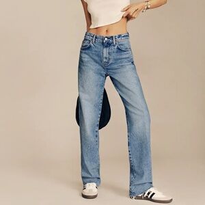 Reformation Val 90s Mid Rise Straight Jeans